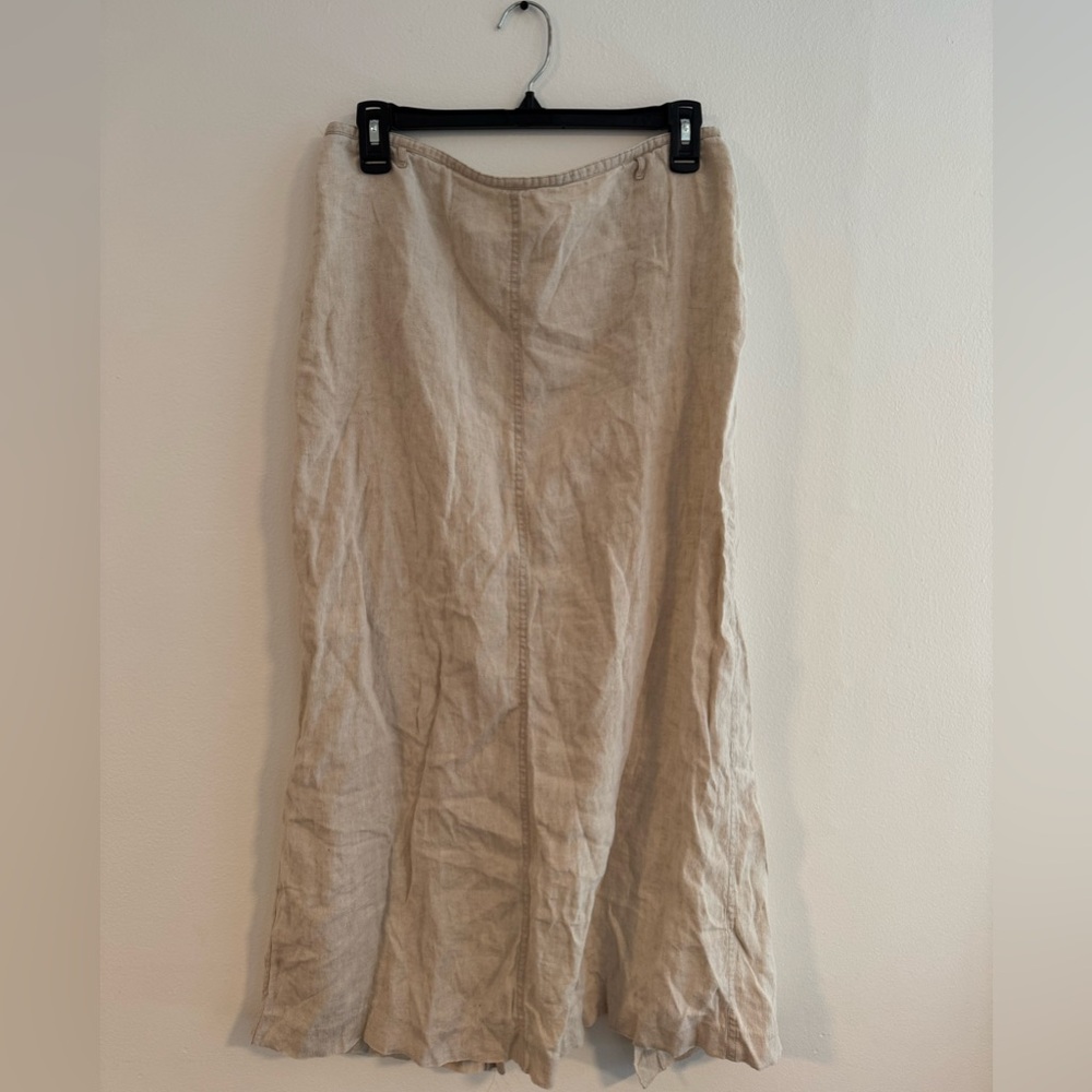 GuNext Linen Midi Skirt- Size 14‎